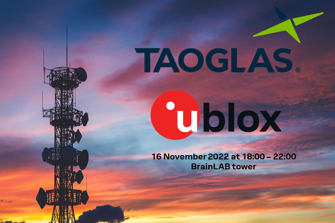 Taoglas and u-blox logos