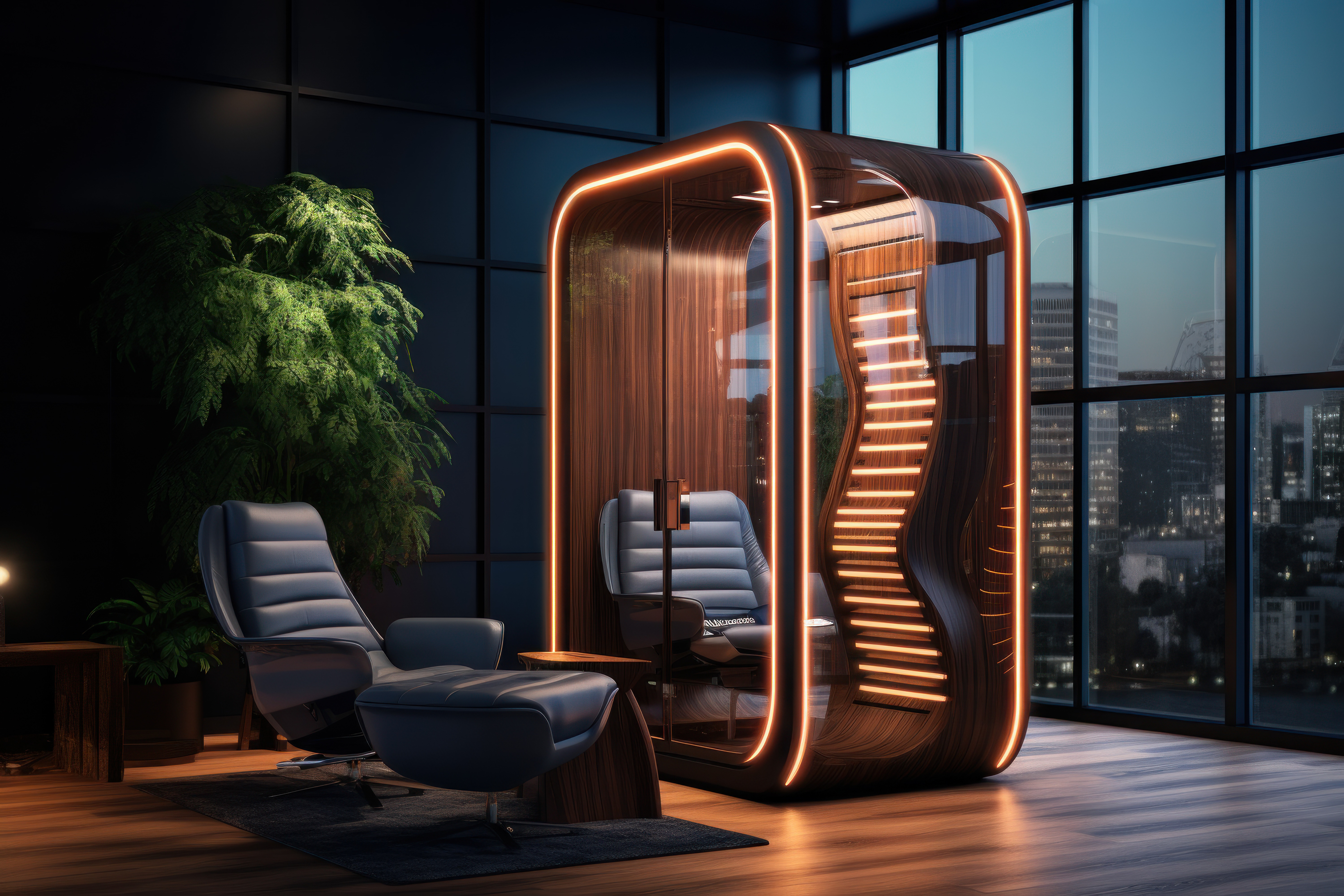 futuristic business chair
