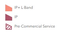 legend for the PointPerfect flex service coverage