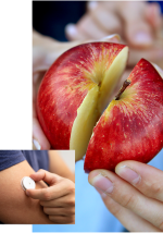 apple and glucose monitor device