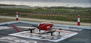 Red Rigitech long-range delivery drone - Eiger