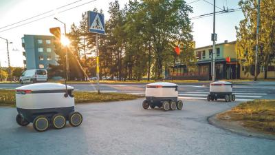 Delivery robots in urban settings require high precision positioning