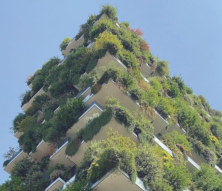 image of green apartments