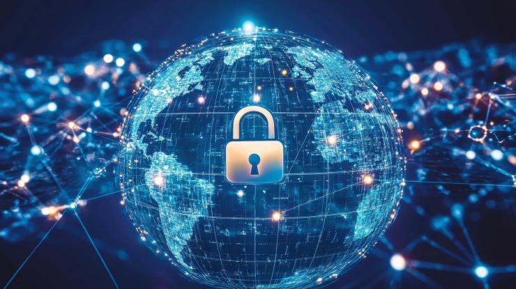 image of globe with padlock image of globe with padlock