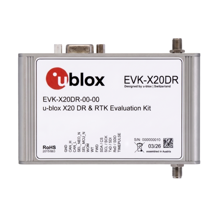 EVK-X20DR GNSS Evaluation Kit - u-blox X20 DR