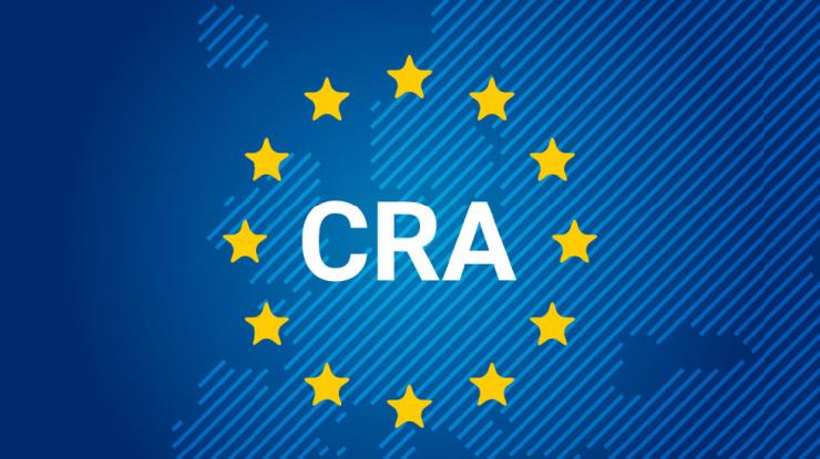 CRA, which represents European cybersecurity regulations and legal compliance for EU-flagged vessels
