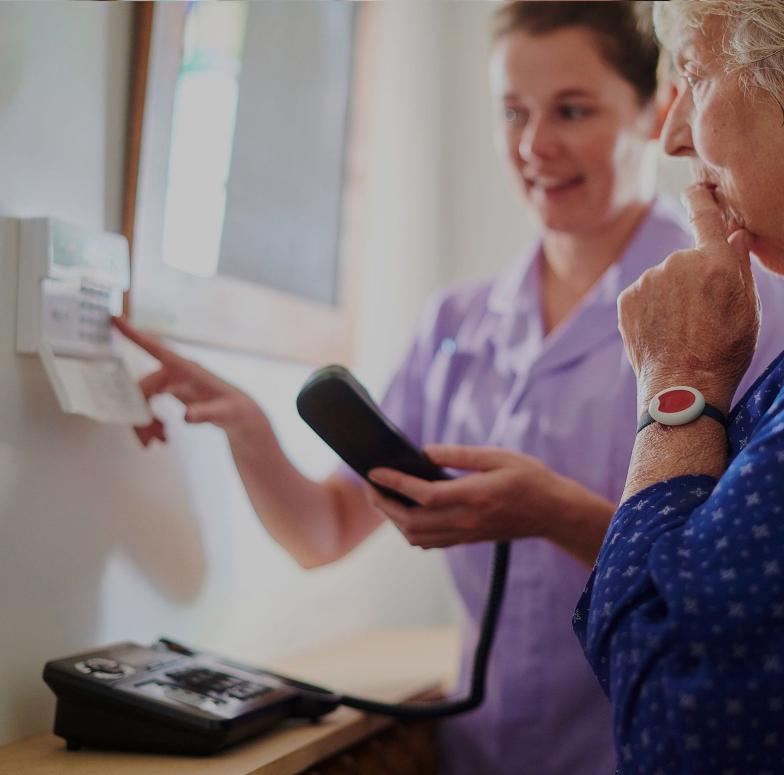 Assisted living technology for continuous patient monitoring at home