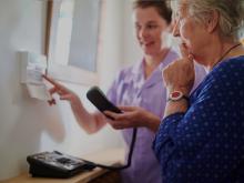 Explaining remote patient monitoring solutions to elderly individual