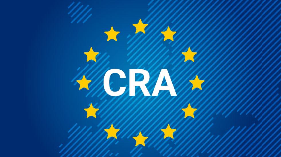 CRA, which represents European cybersecurity regulations and legal compliance for EU-flagged vessels