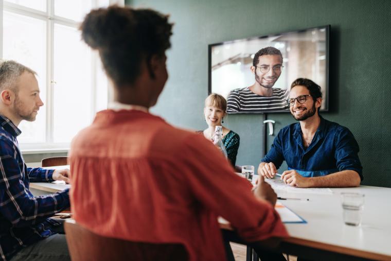 Interview remotely connected