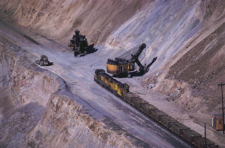 aerial view of mineral sourcing
